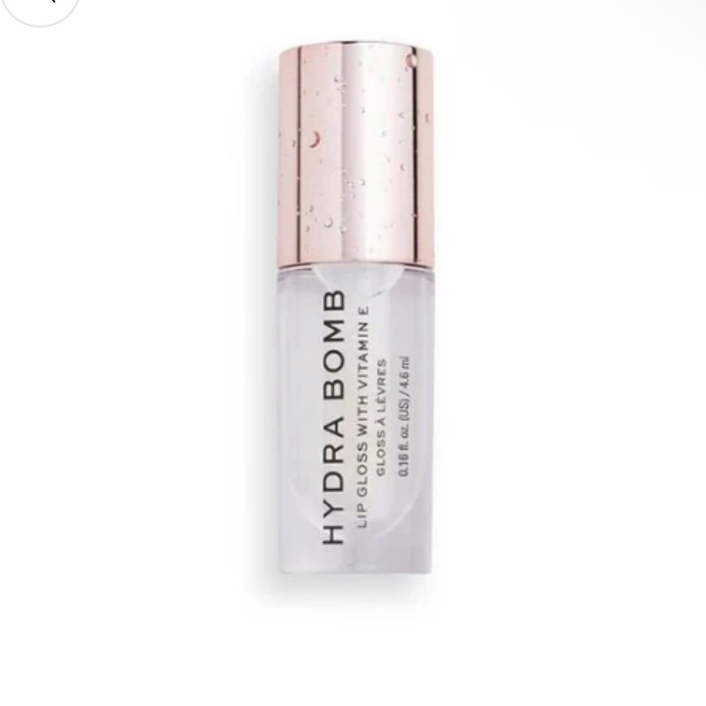 Makeup Revolution Hydra Bomb Lip Gloss Vitamin E Clear Hydrating Vegan 4.6ml